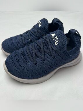 APL TechLoom Wave Navy White Kids Sneakers Size 10